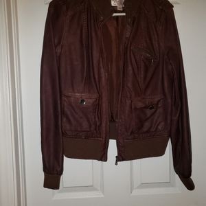 Xilaration pleather bomber jacket